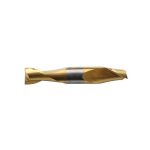 End Mill, 1/4" HSS , 2 Flute, Double End TiN