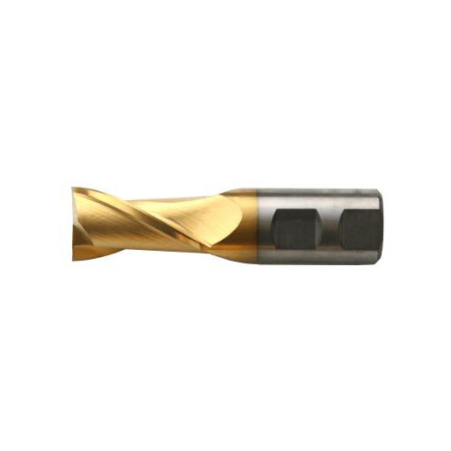 End Mill, HSS 2 Flute 3/4X3/4 TiN