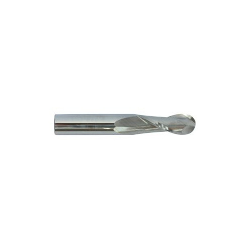 Carbide End Mill, 3/8 2 Flute Single End Ball