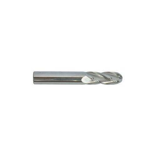 Carbide End Mill, 1 4 Flute Single End Ball