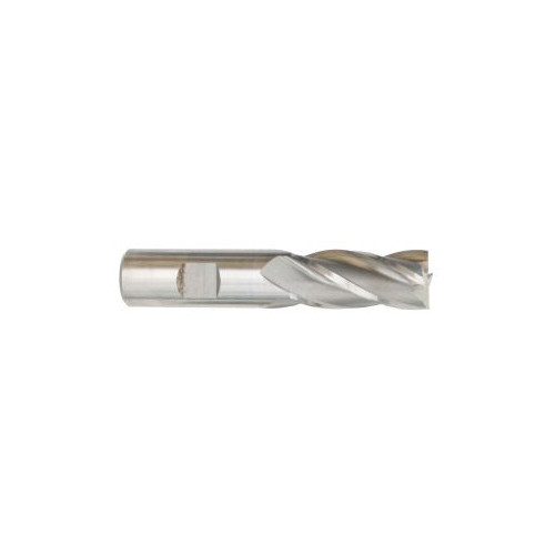 Cobalt End Mill, 1" X 1/2", 4 Flute, Single End