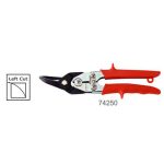 Figure Tin Snips Left Cut 10" Red