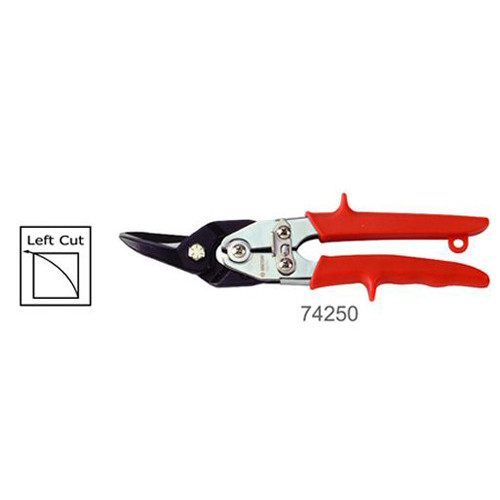 Figure Tin Snips Left Cut 10" Red