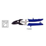 Figure Tin Snips Right Cut 10" Blue