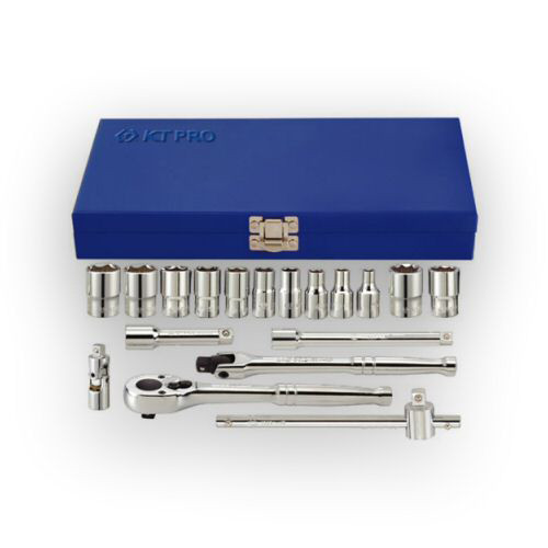 1/4 Dr 18 Pc Skt Set Sae 6+8Pt