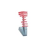 Bondhus 8Pc T-Handle Ball End Hex Key Set - Metric, PN Bon-13189