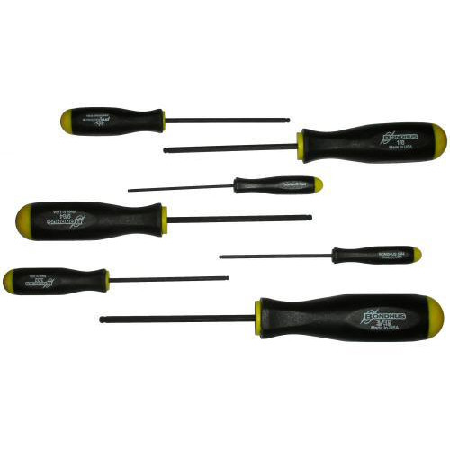 Bondhus 7Pc Ball End Screwdriver Set, PN Bon-10645