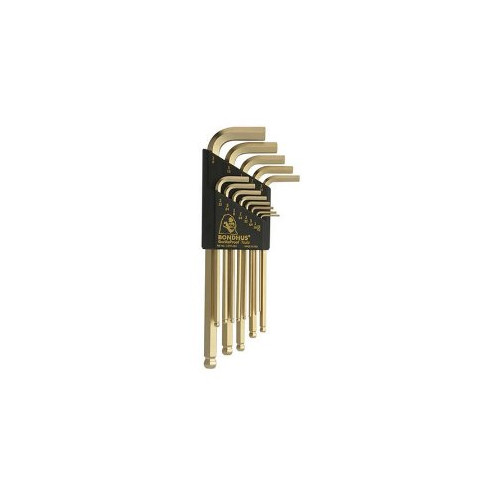 Bondhus Goldguard 13Pc Ball End Hex Key Set, Inch PN Bon-37937