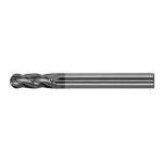 Carbide End Mill, TiAlN, 1" 4 Flute Ball Em 4" Oal 1-1/2