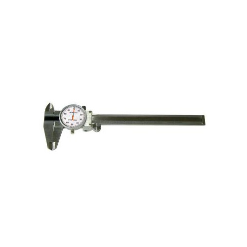 Dial Caliper, White Face, 0-6", PN 303-1335