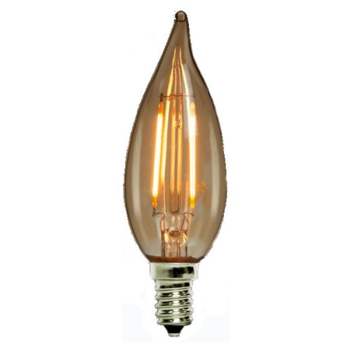2W Flame Dim Warm White E27 Ba