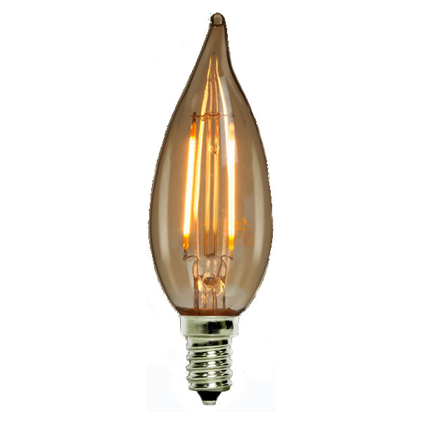 6W Flame Dim Warm White E27 B