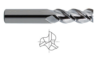 5/16" 3Fl. Carb. Em For Alum, By Yg-1 Tool Co.
