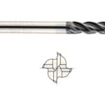 3/8" V7 Inox 4 Flute Carbide E/M 7, By Yg1 Tool Co