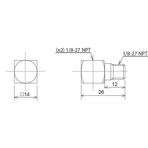 Elbow Tee Connector Lubsys 49, By Lube USA