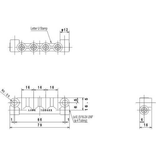 6-Way Junction, By Lube USA